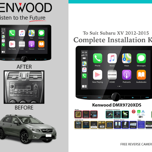Kenwood DMX9720XDS for Subaru XV 2012-2015 Car Stereo Upgrade