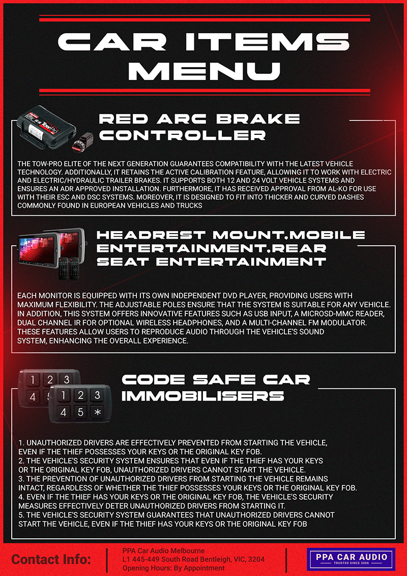 Dealership-Items-Menu