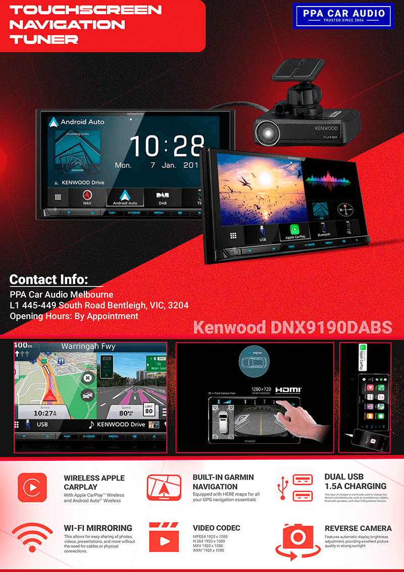 Kenwood Headunit Touchscreen Navigation