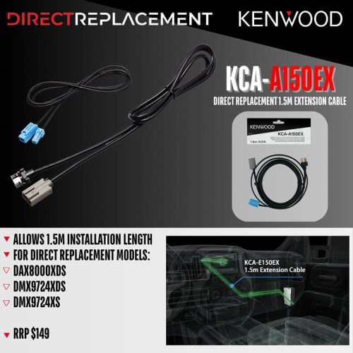 Kenwood KCA-A150EX Monitor Extension Cable