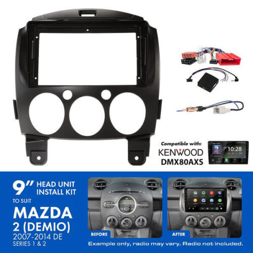AKMZ7 Mazda 2 Install Kit 2007–2014