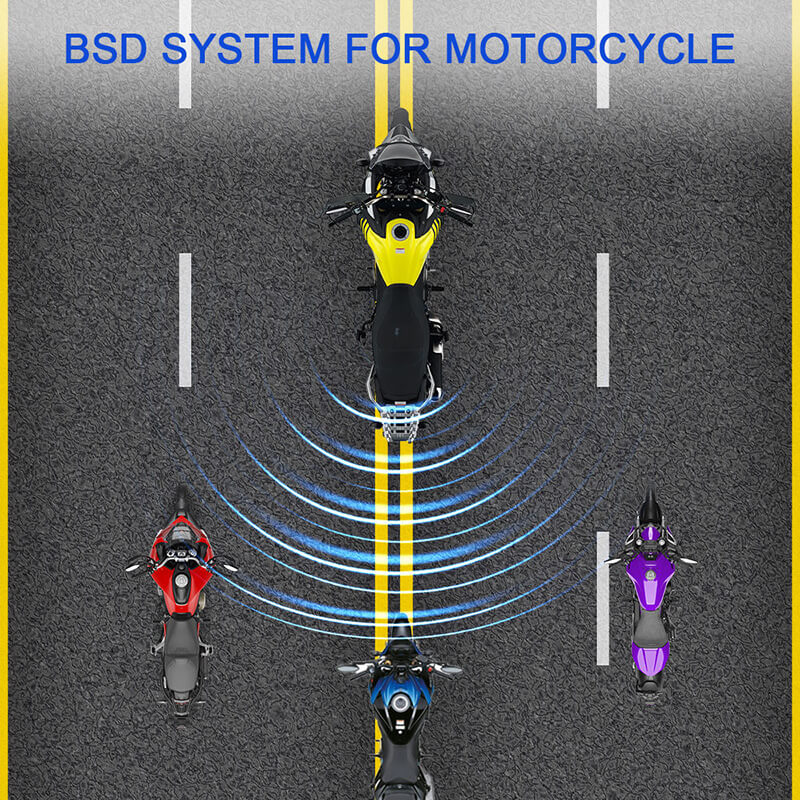 Motorcycle BSD Radar Detection System