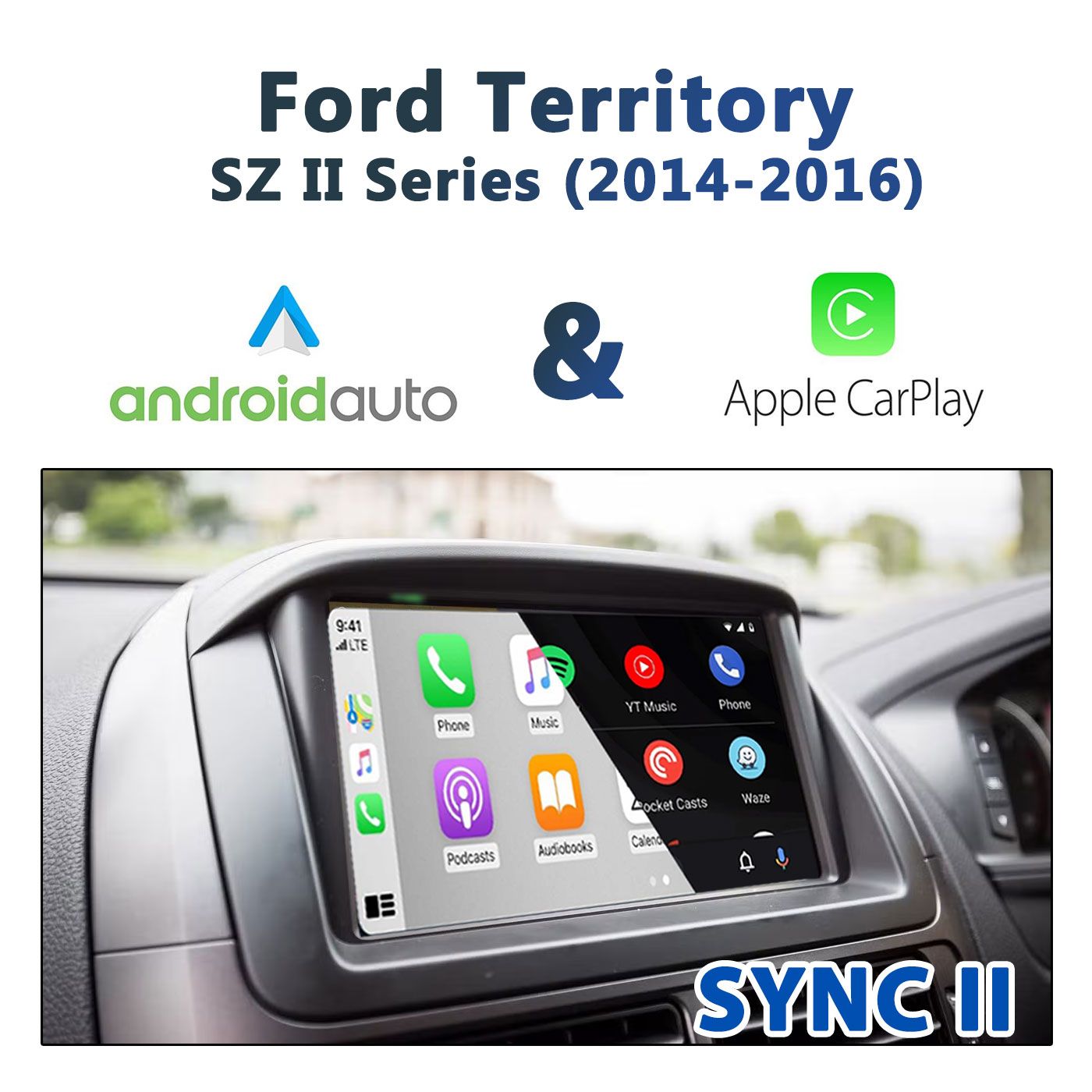 Ford Territory SZ II Series (2014-2016) with Sync2 Audio System Apple ...
